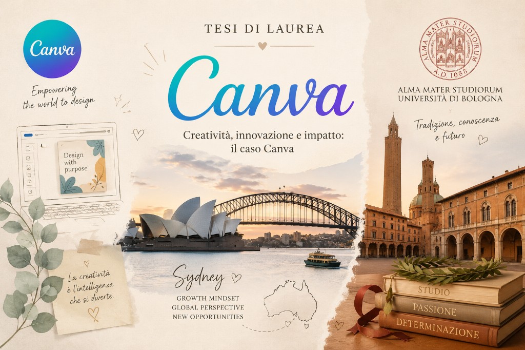 Copertina tesi — Canva e Alma Mater Studiorum Università di Bologna
